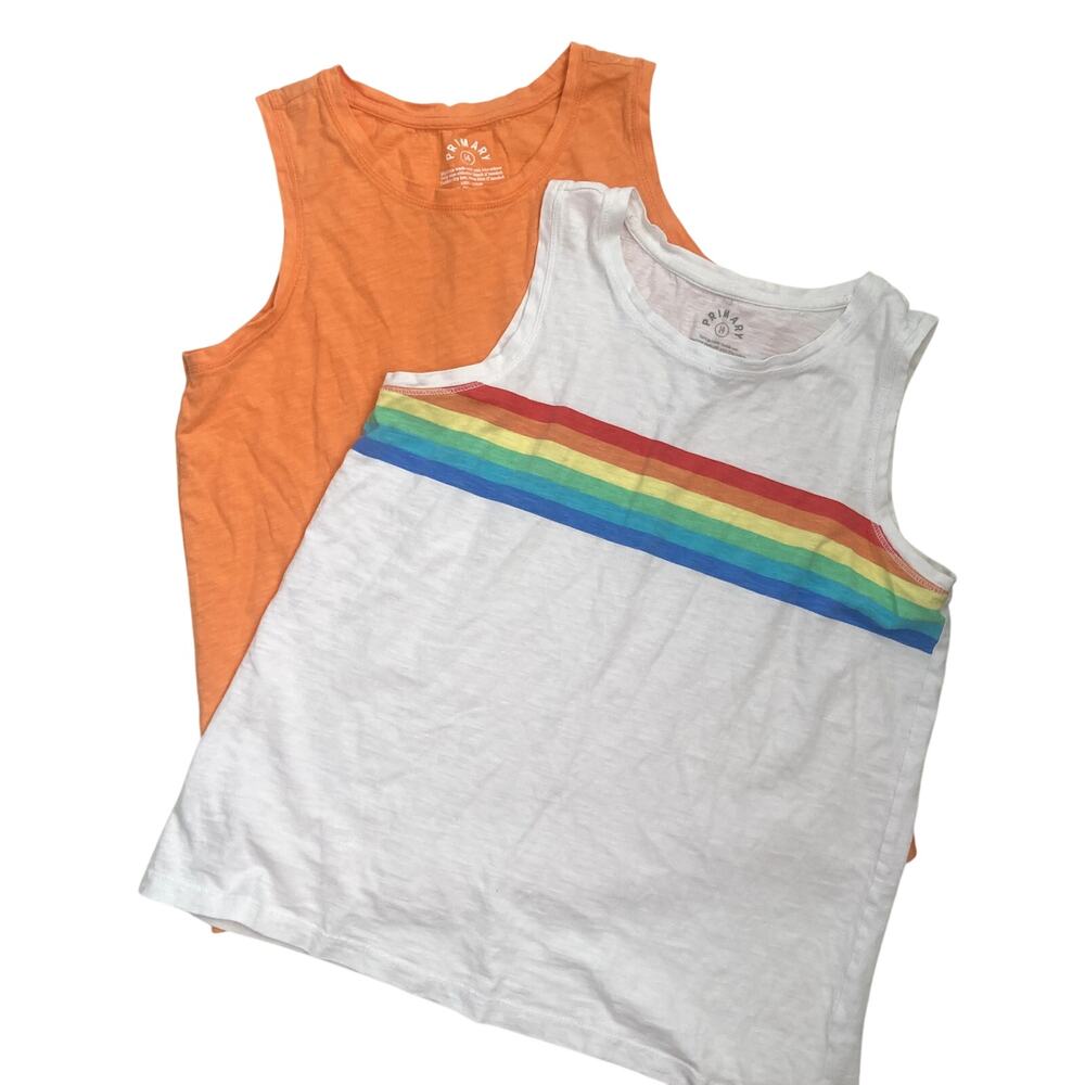 Primary Tank Top Bundle - Orange, Rainbow Banner - 14